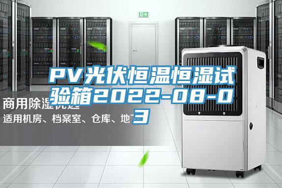 PV光伏恒温恒湿试验箱2022-08-03