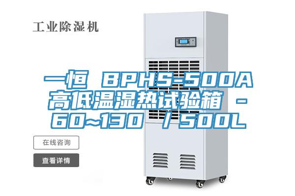 一恒 BPHS-500A高低温湿热试验箱 -60~130℃／500L