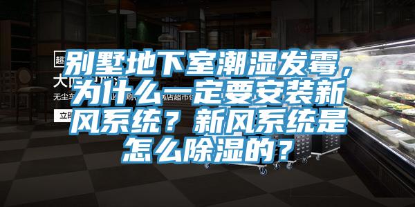 别墅地下室潮湿发霉，为什么一定要安装新风系统？新风系统是怎么除湿的？