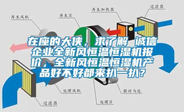 在座的大侠，求了解 诚信企业全新风恒温恒湿机报价，全新风恒温恒湿机产品好不好都来扒一扒？