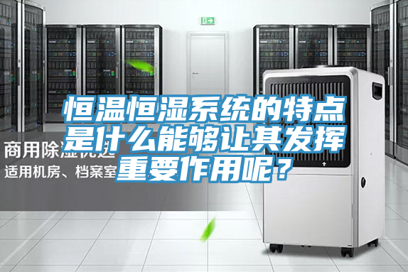 恒温恒湿系统的特点是什么能够让其发挥重要作用呢？