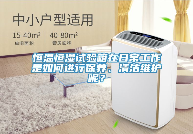 恒温恒湿试验箱在日常工作是如何进行保养、清洁维护呢？